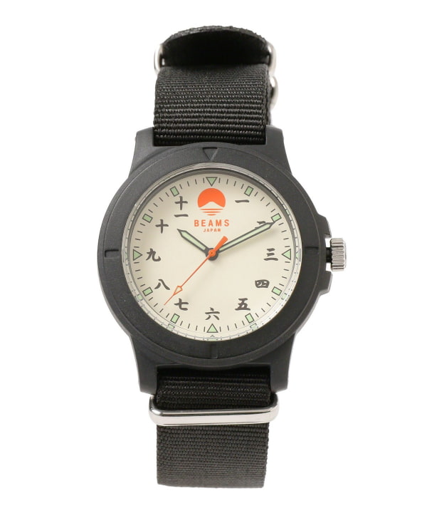 BEAMS JAPAN KANJI NUMBER WRIST WATCH (BLACK)