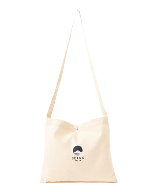 BEAMS JAPAN SHOULDER BAG (NATURAL×BLUE)