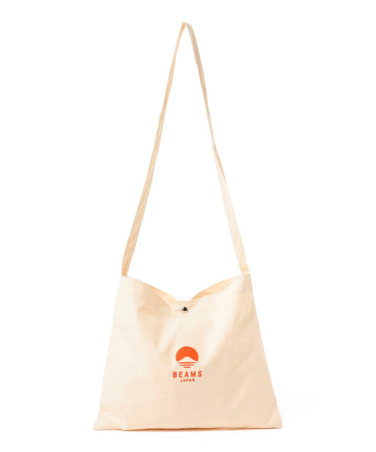 BEAMS JAPAN SHOULDER BAG (NATURAL×ORANGE)