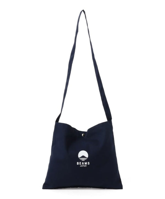 BEAMS JAPAN SHOULDER BAG (NAVY×WHITE)