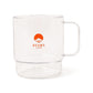 BEAMS JAPAN STACKING MUG CLEAR (CLEAR×ORANGE)