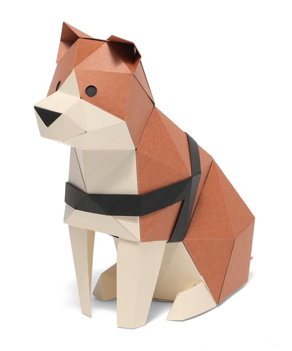 BOG CRAFT × BEAMS JAPAN PAPER TOY (AKITA DOG) (AKITA DOG)