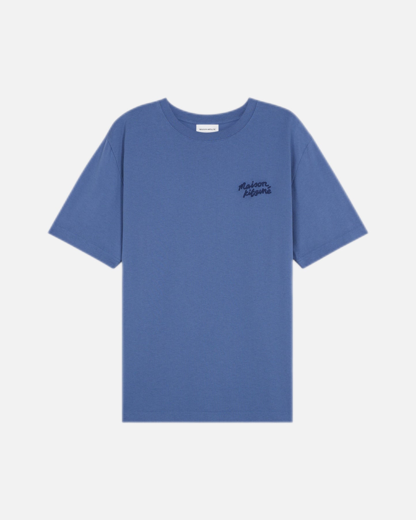 MAISON KITSUNE HANDWRITING COMFORT TEE-SHIRT (STORM BLUE)