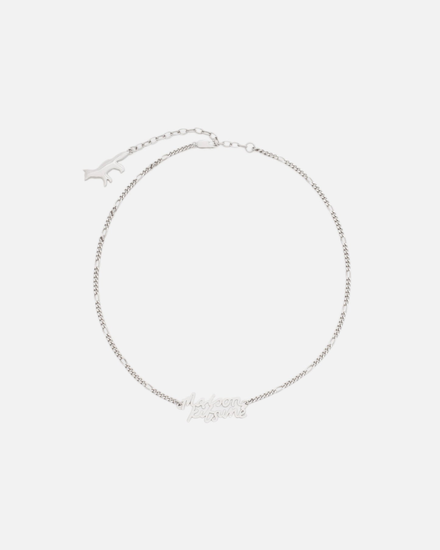 MAISON KITSUNE HANDWRITTING NECKLACE (SILVER)