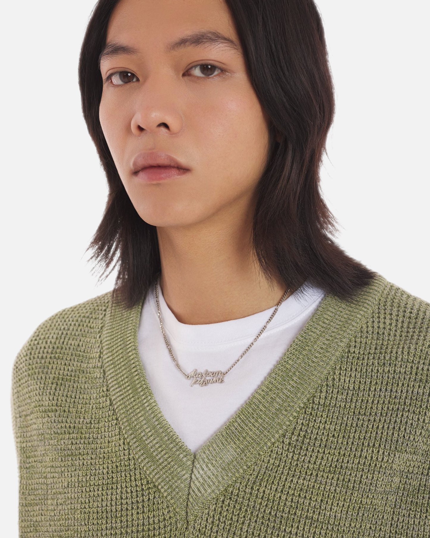 MAISON KITSUNE HANDWRITTING NECKLACE (SILVER)