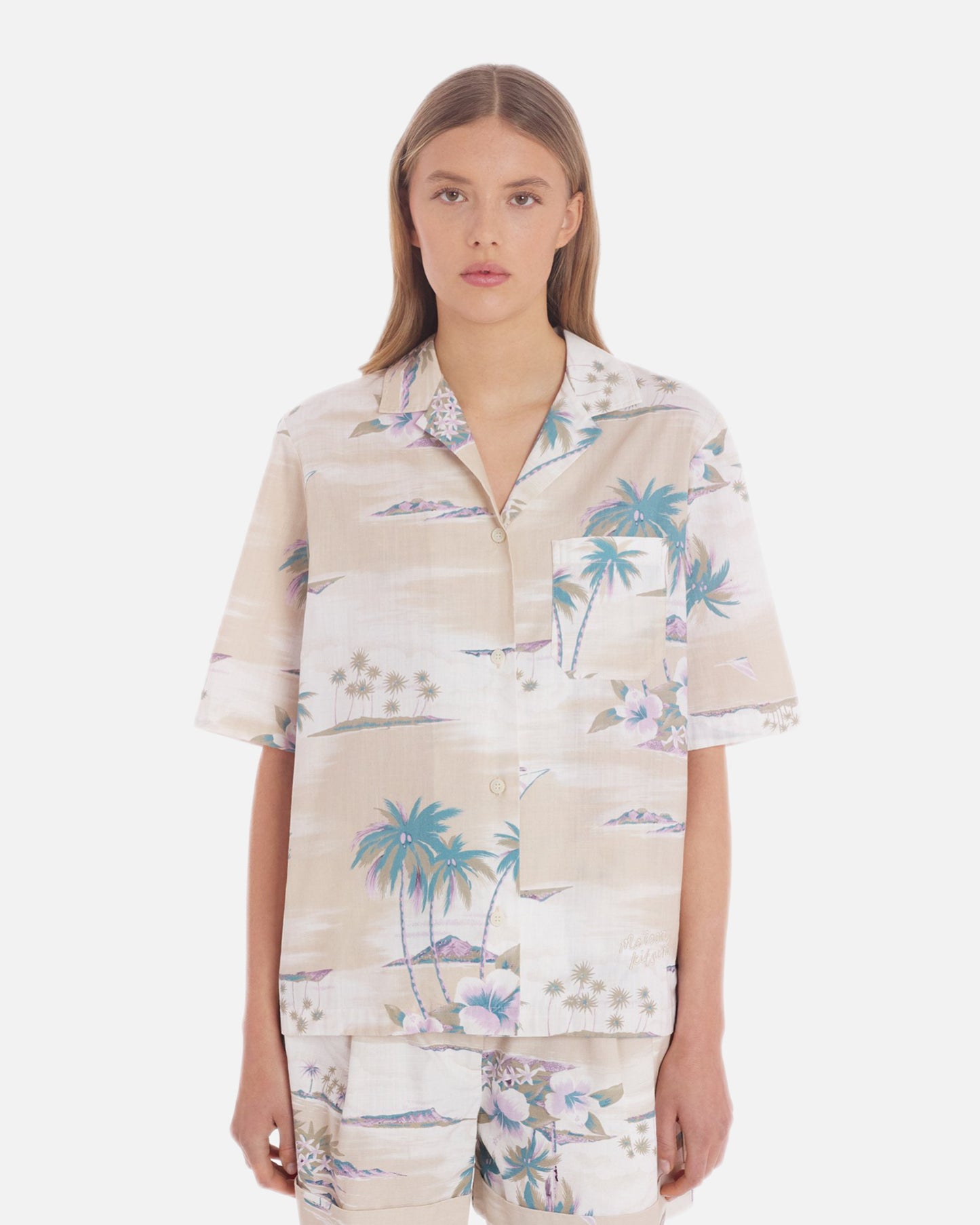 RESORT SHIRT (BEIGE DESIGN)