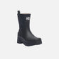 FLATFORM RAIN BOOTS_MIDDLE (BLACK)