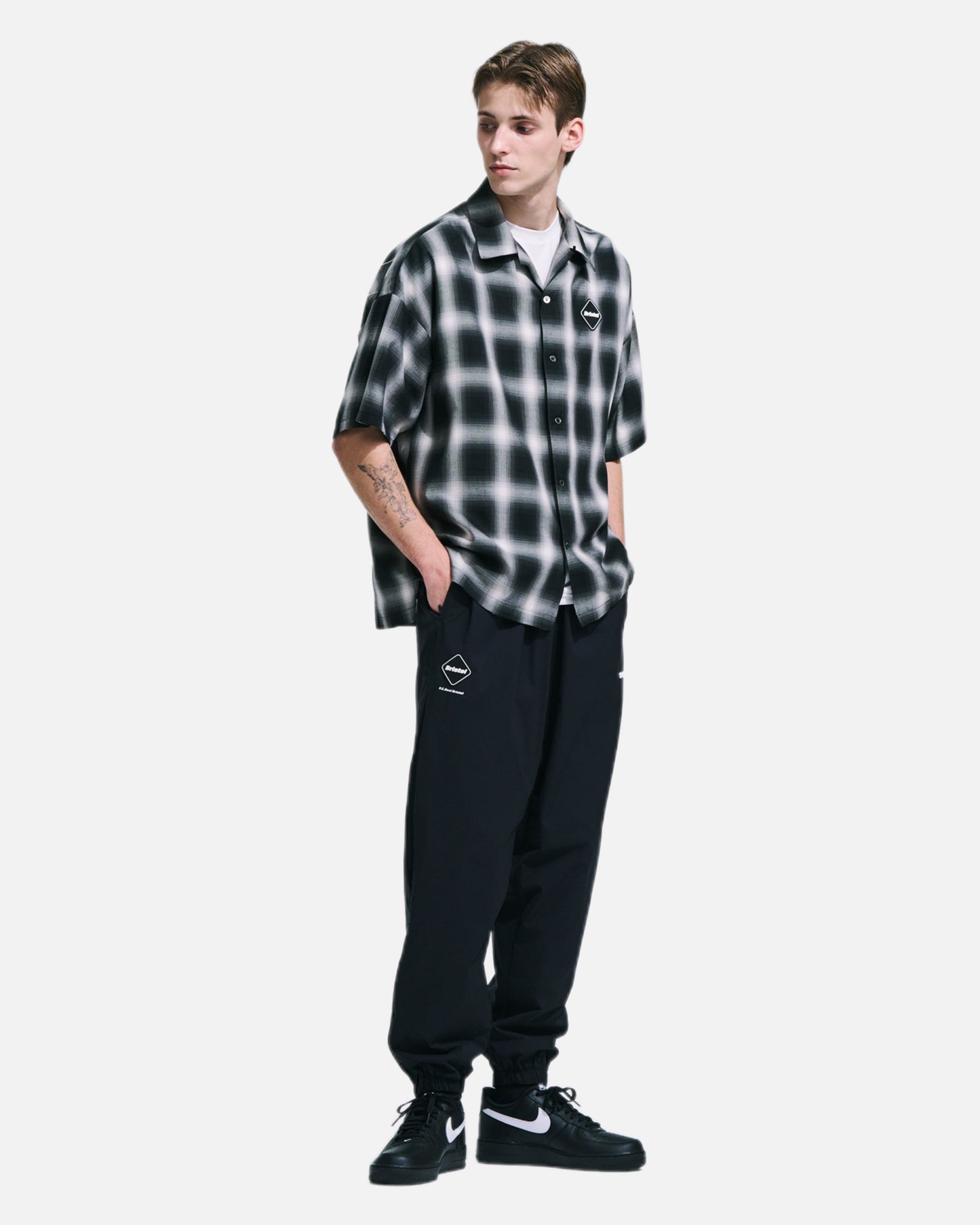 BIG LOGO S/S BAGGY SHIRT (SAX)