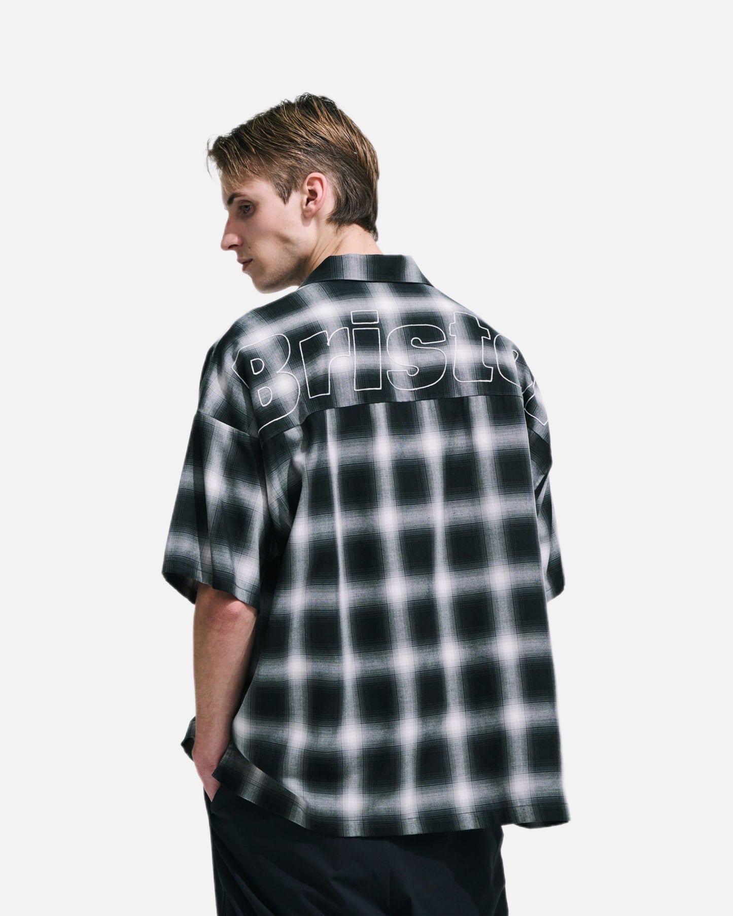 BIG LOGO S/S BAGGY SHIRT (SAX)