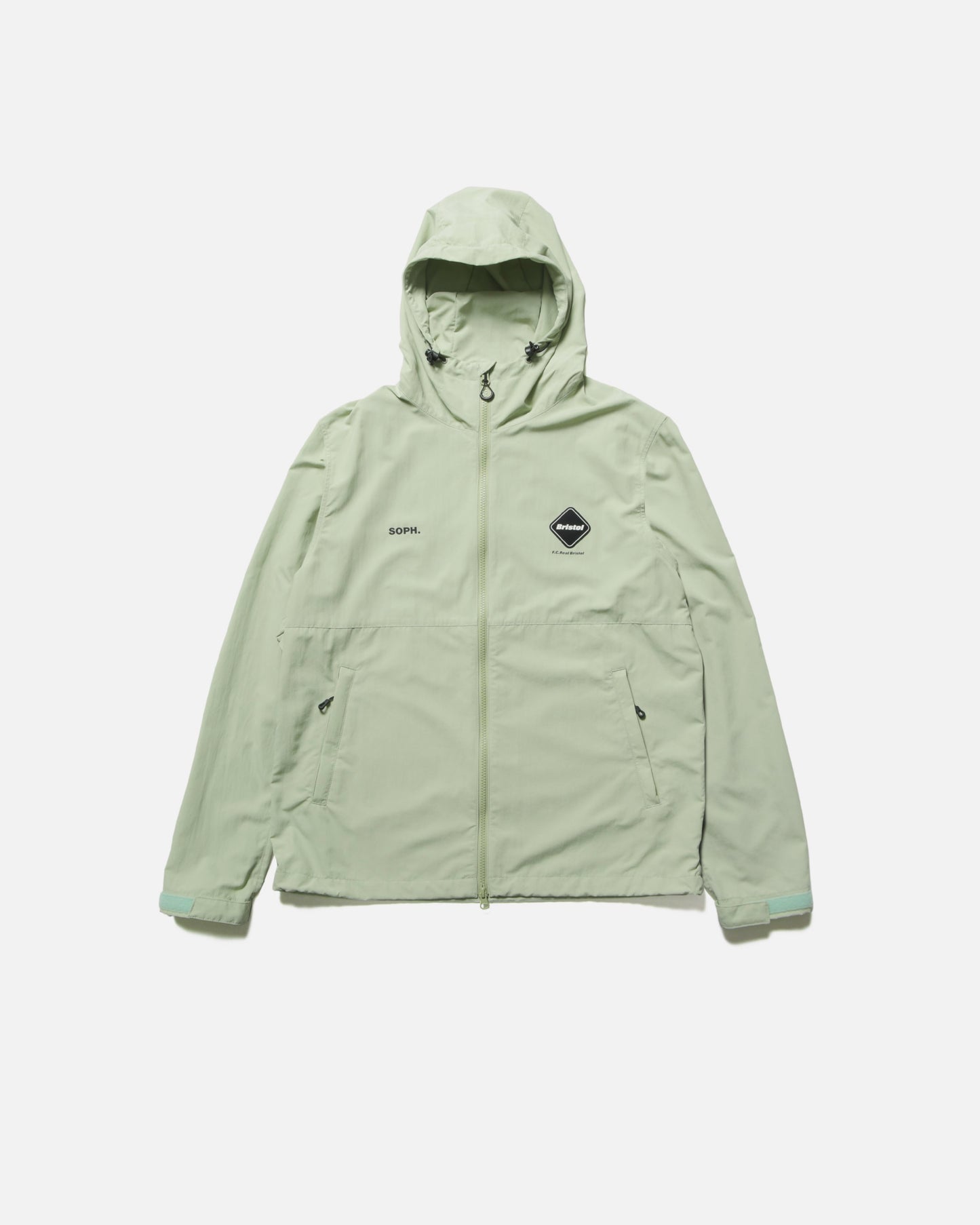 SUPPLEX NYLON HOODED BLOUSON (GREEN)