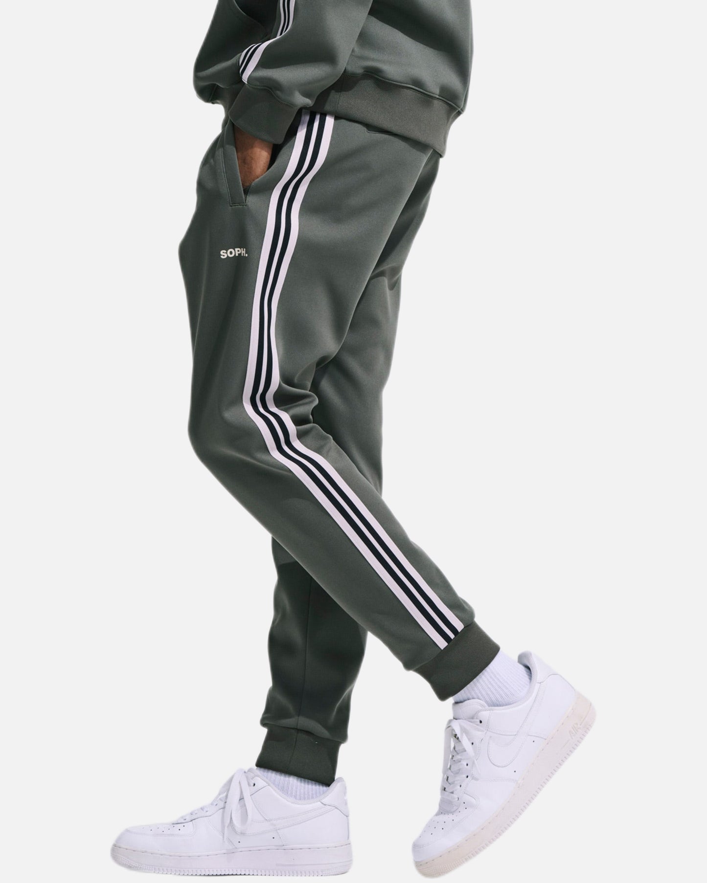 TRAINING TRACK RIBBED PANTS (KHAKI)