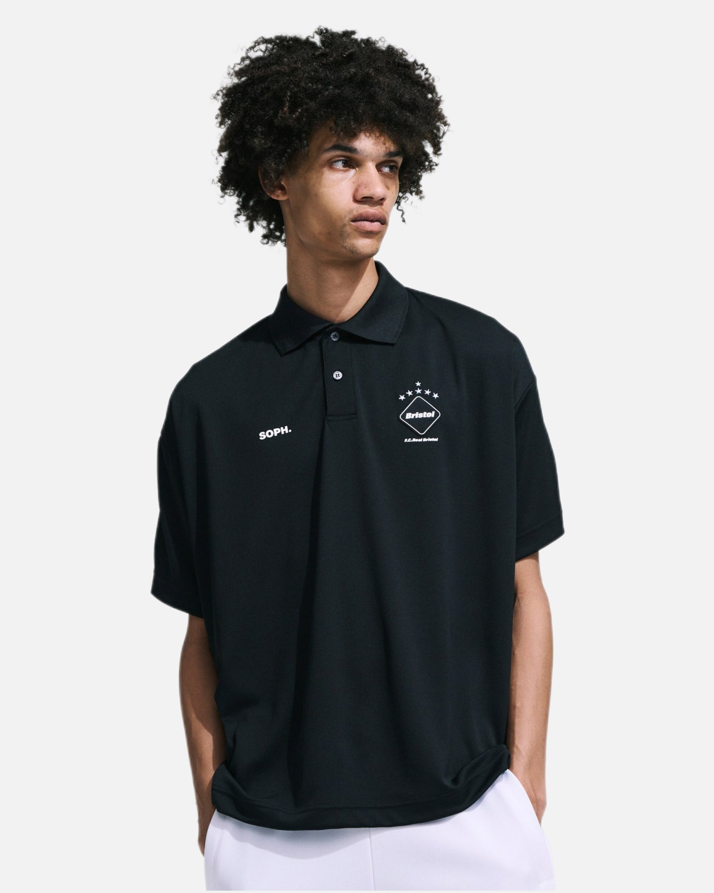 S/S BAGGY POLO (BLACK)