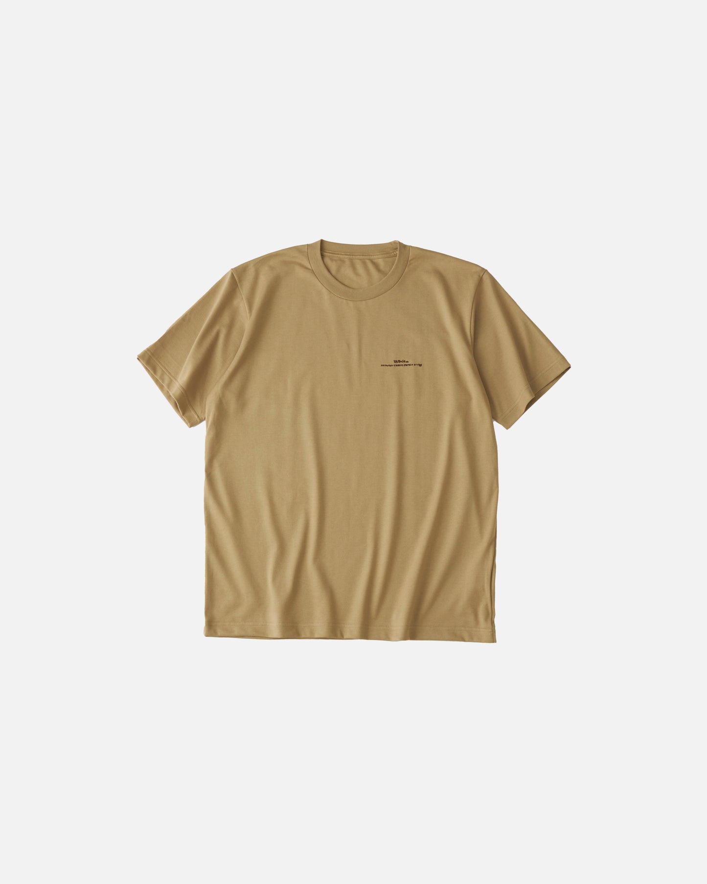 LOGO EMBROIDARY T-SHIRT (BEIGE)