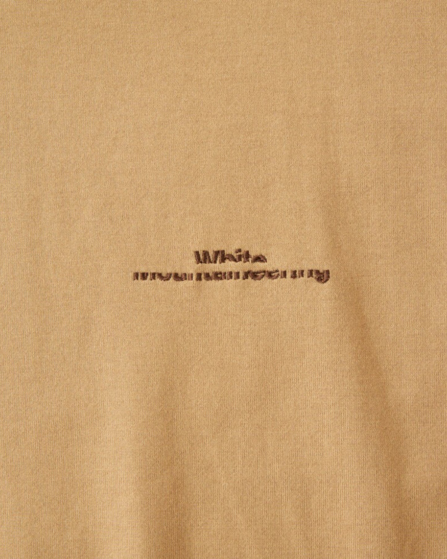 LOGO EMBROIDARY T-SHIRT (BEIGE)