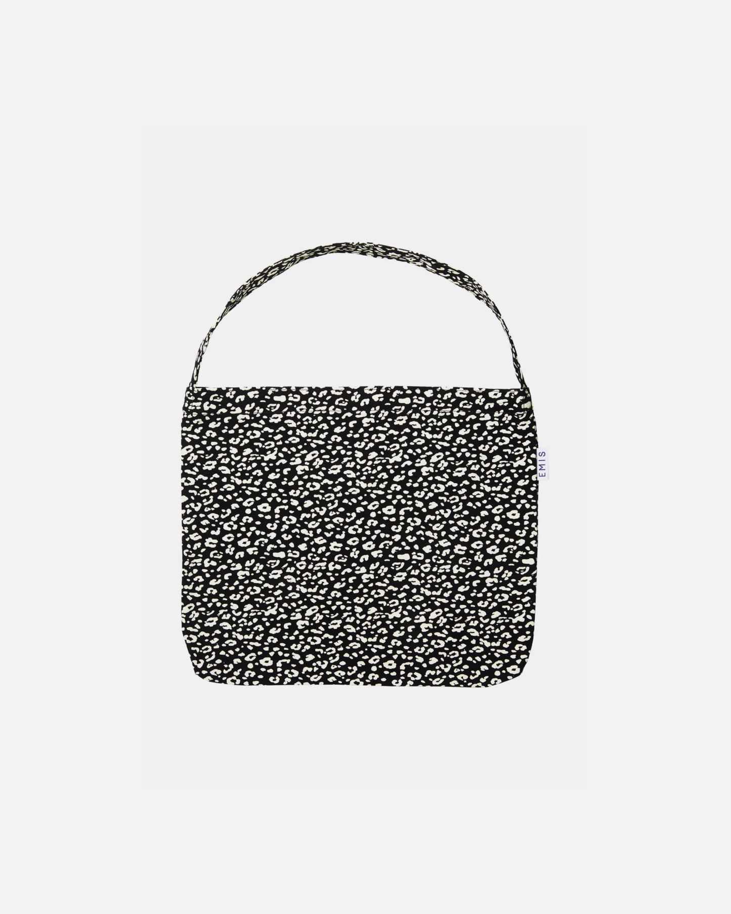 22Y LEOPARD CORDUROY ECO BAG (BLACK)