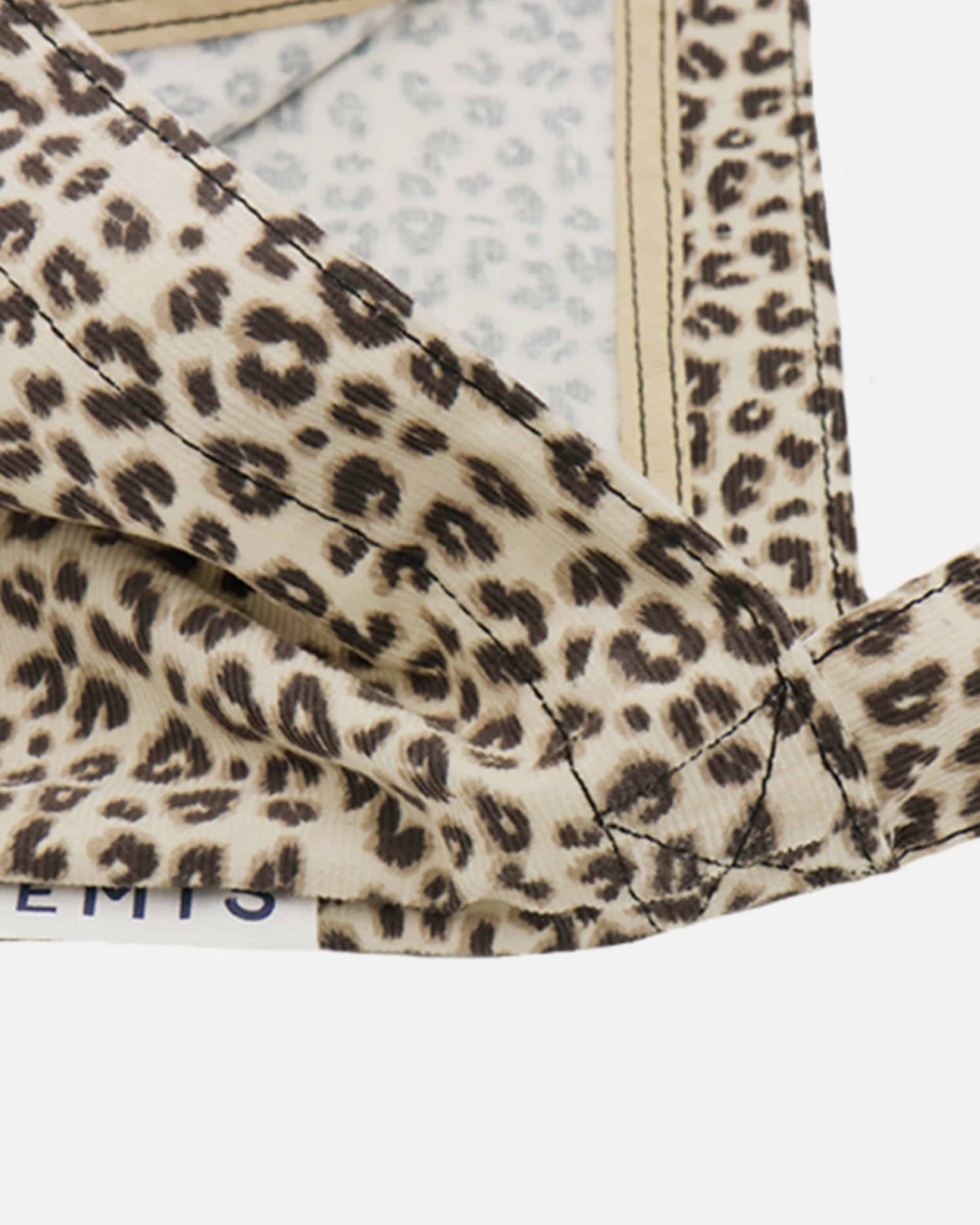 LEOPARD CORDUROY ECO BAG (CREAM)