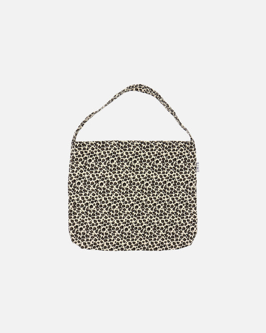 LEOPARD CORDUROY ECO BAG (WHITE)