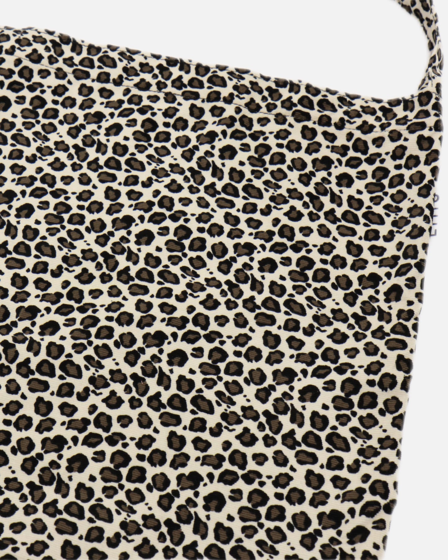 LEOPARD CORDUROY ECO BAG (WHITE)