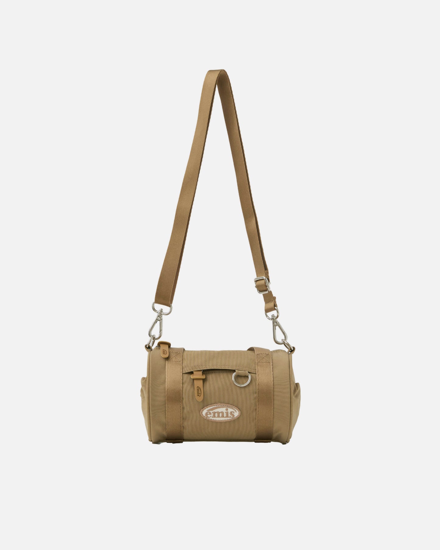 MINI CROSSED BODY CIRCULAR BAG (BEIGE)