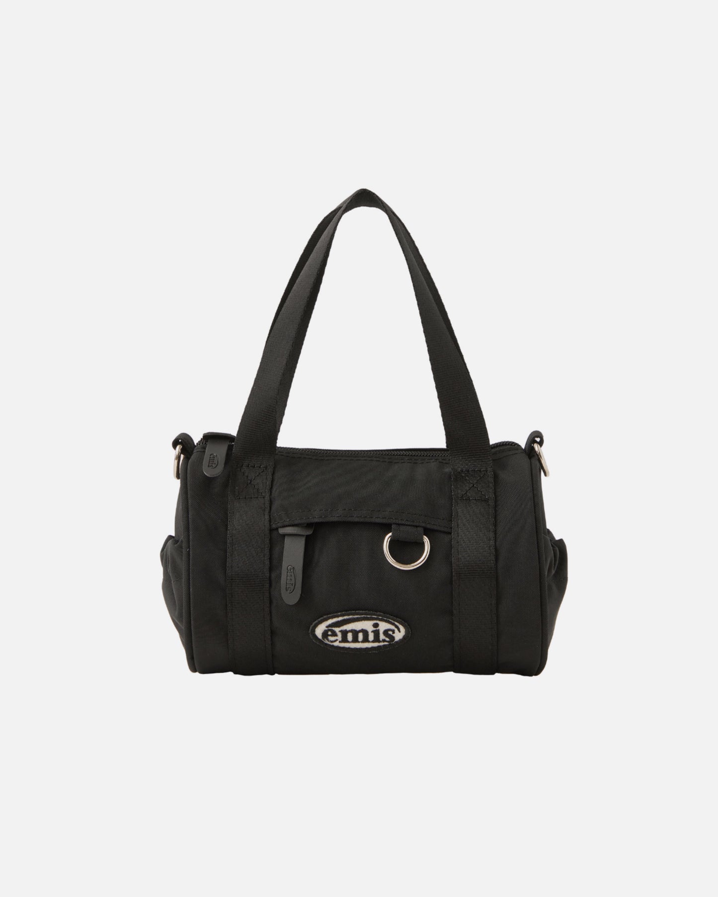 MINI CROSSED BODY CIRCULAR BAG (BLACK)