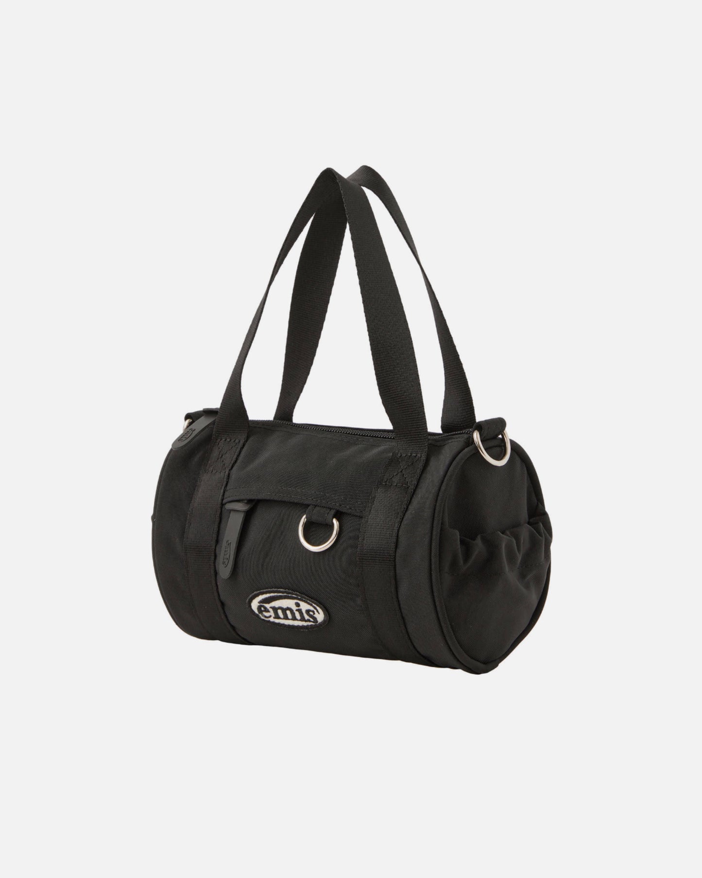 MINI CROSSED BODY CIRCULAR BAG (BLACK)