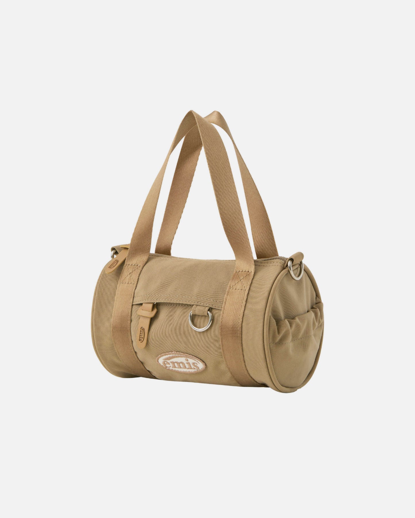 MINI CROSSED BODY CIRCULAR BAG (BEIGE)