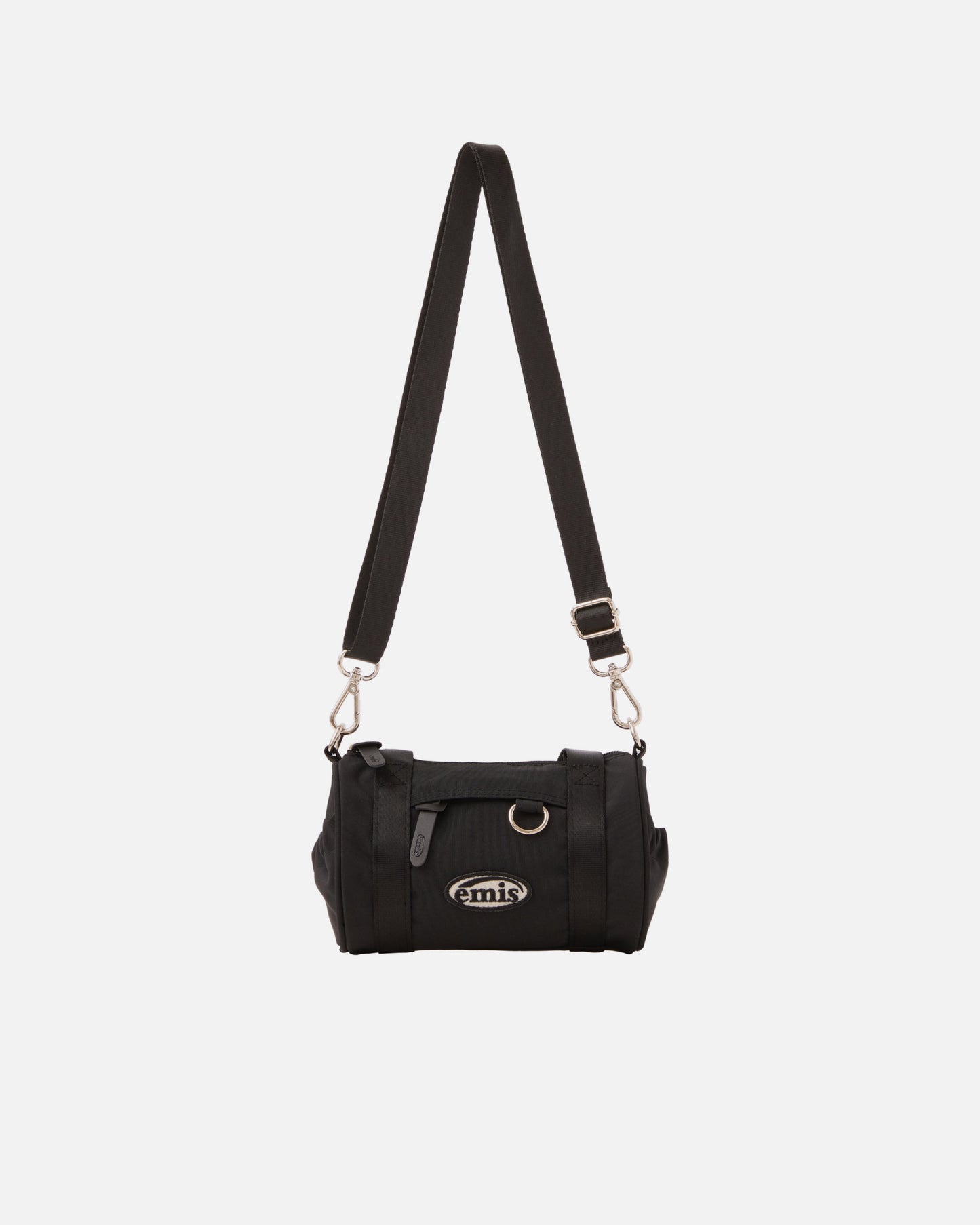 MINI CROSSED BODY CIRCULAR BAG (BLACK)