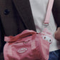 MINI CROSSED BODY CIRCULAR BAG (PINK)