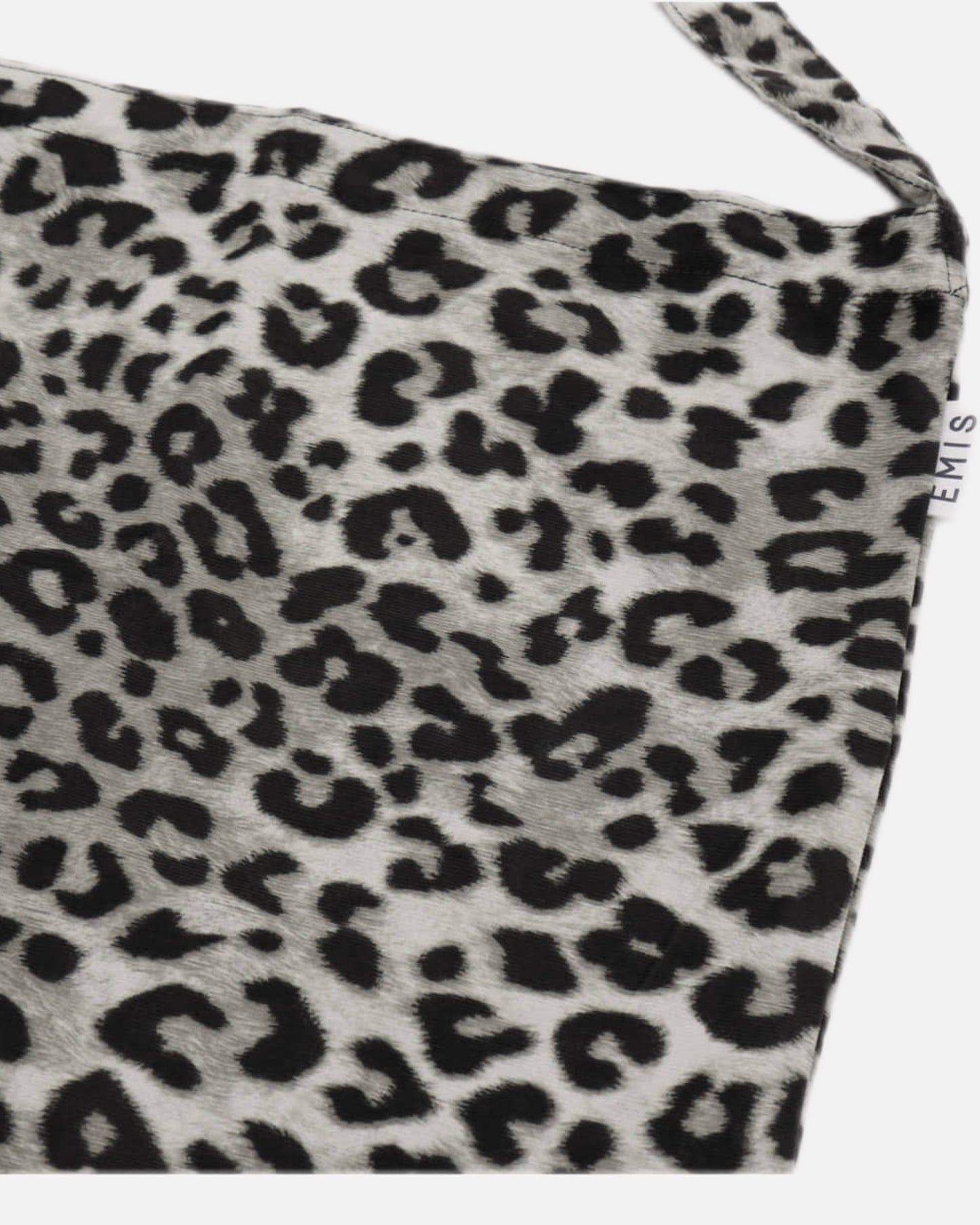 NEW LEOPARD CORDUROY ECO BAG (GRAY)