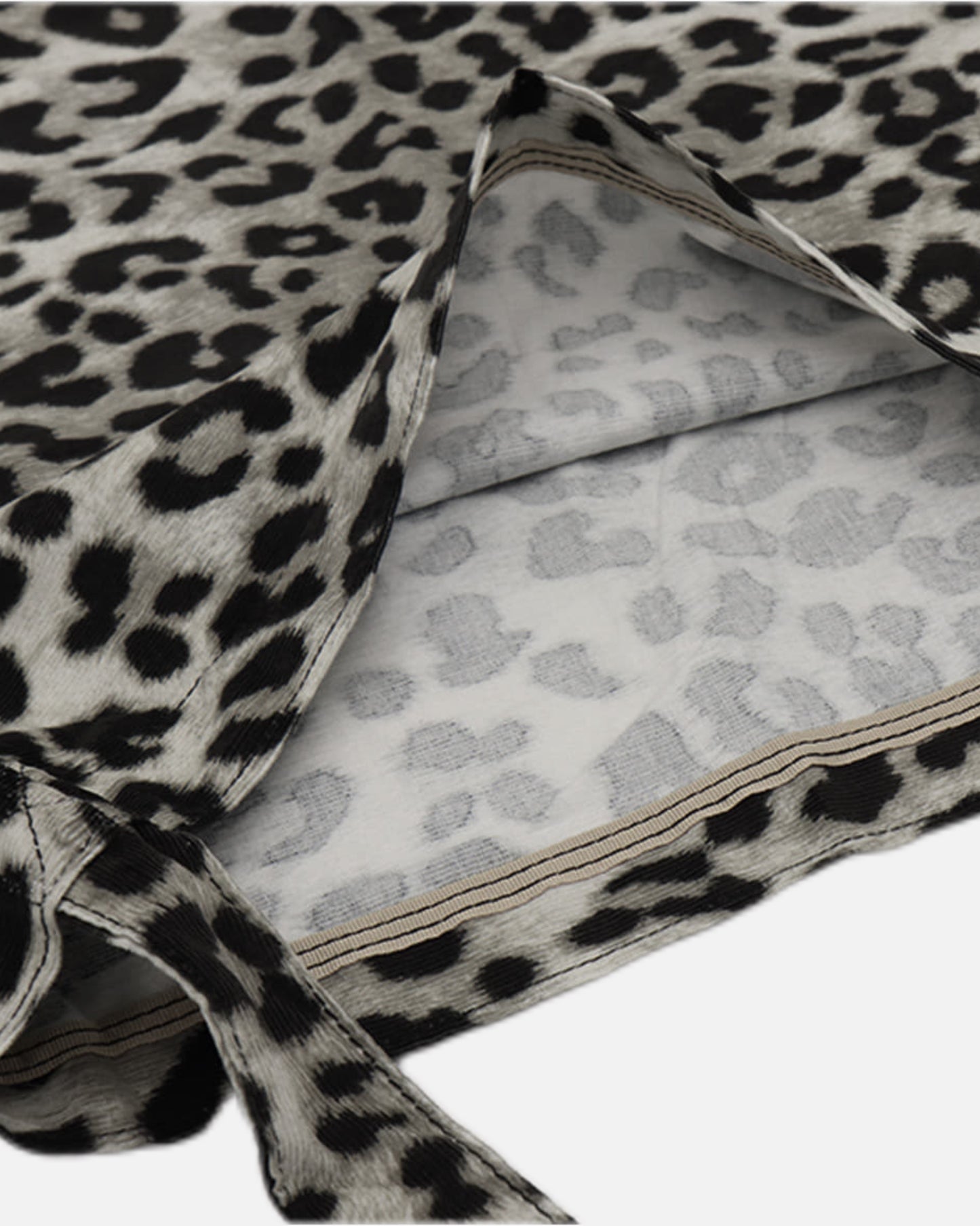 NEW LEOPARD CORDUROY ECO BAG (GRAY)