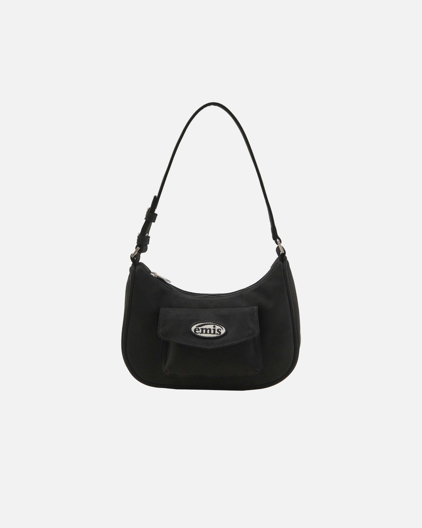 WAPPEN OUT POCKET HOBO BAG (BLACK)