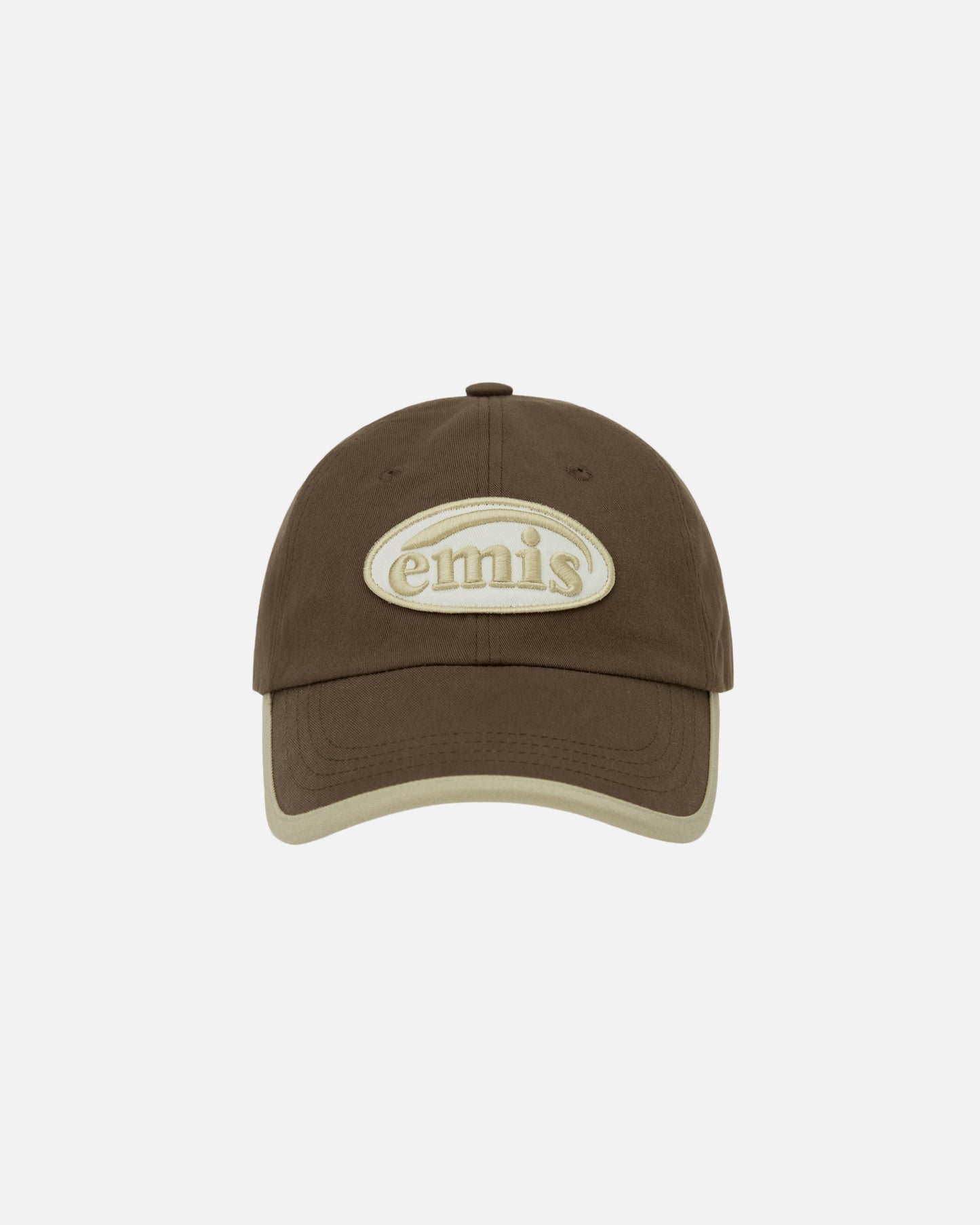 BEIGE TRIMMING BALL CAP (BROWN)