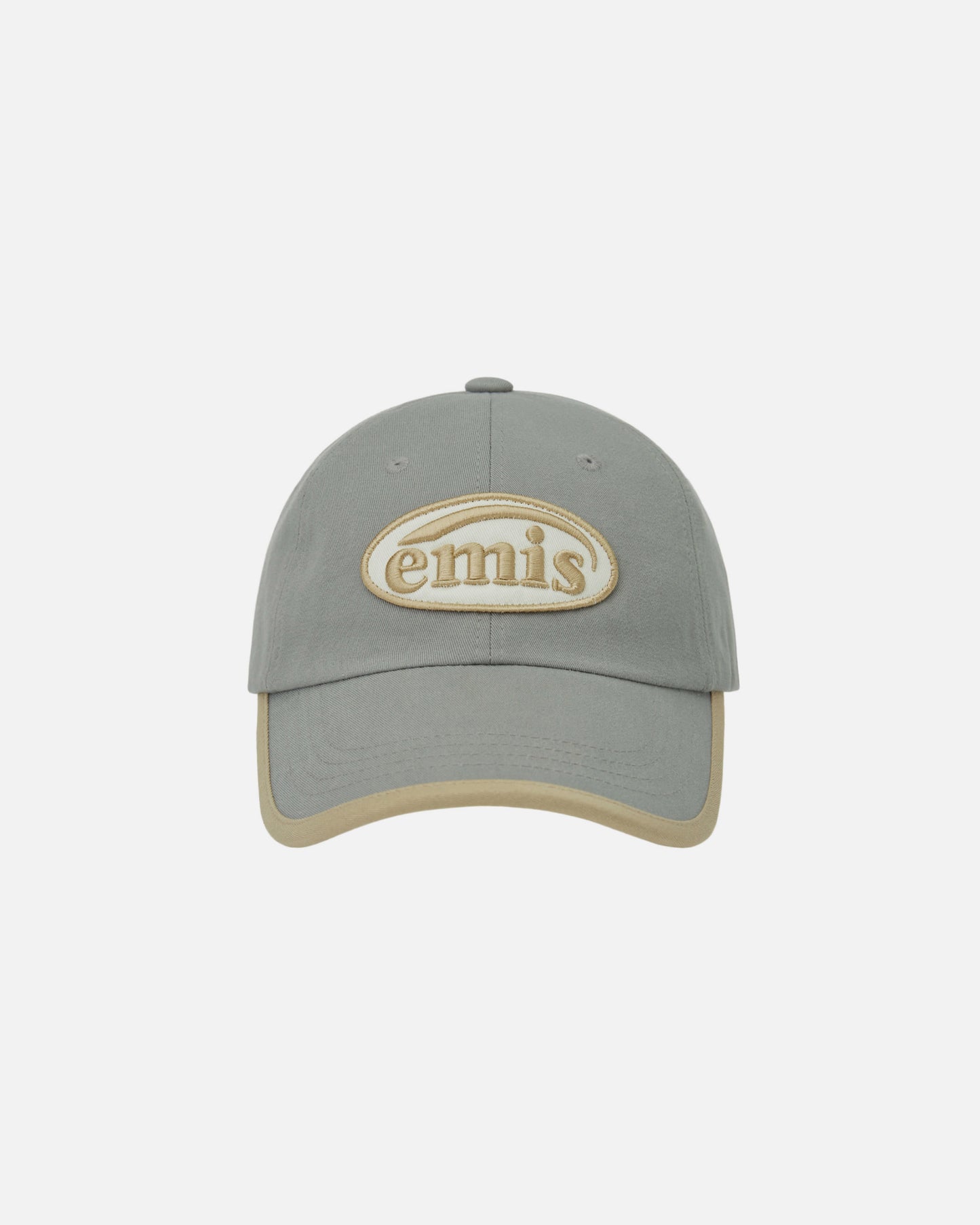 BEIGE TRIMMING BALL CAP (GRAY)