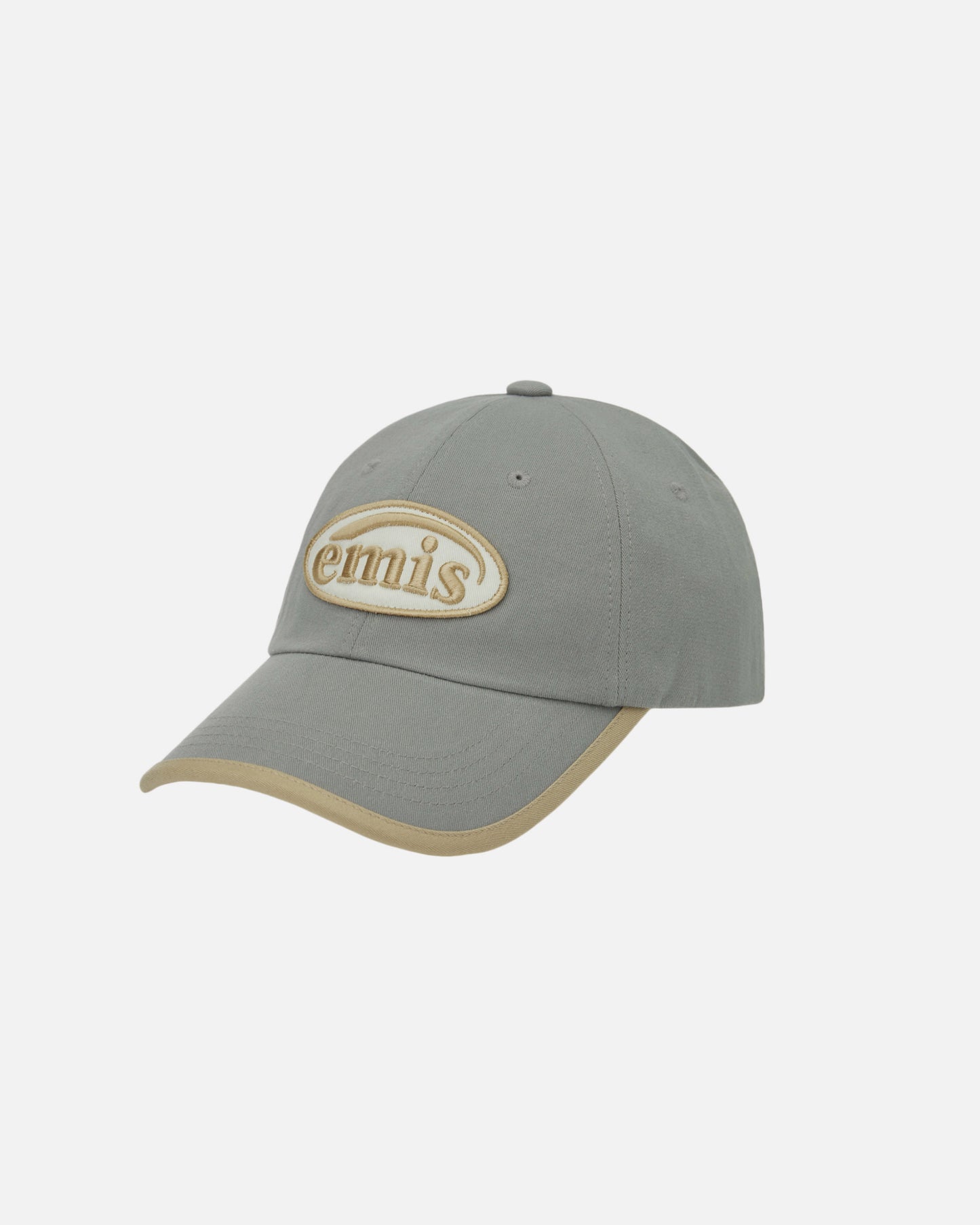 BEIGE TRIMMING BALL CAP (GRAY)