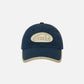 BEIGE TRIMMING BALL CAP (NAVY)