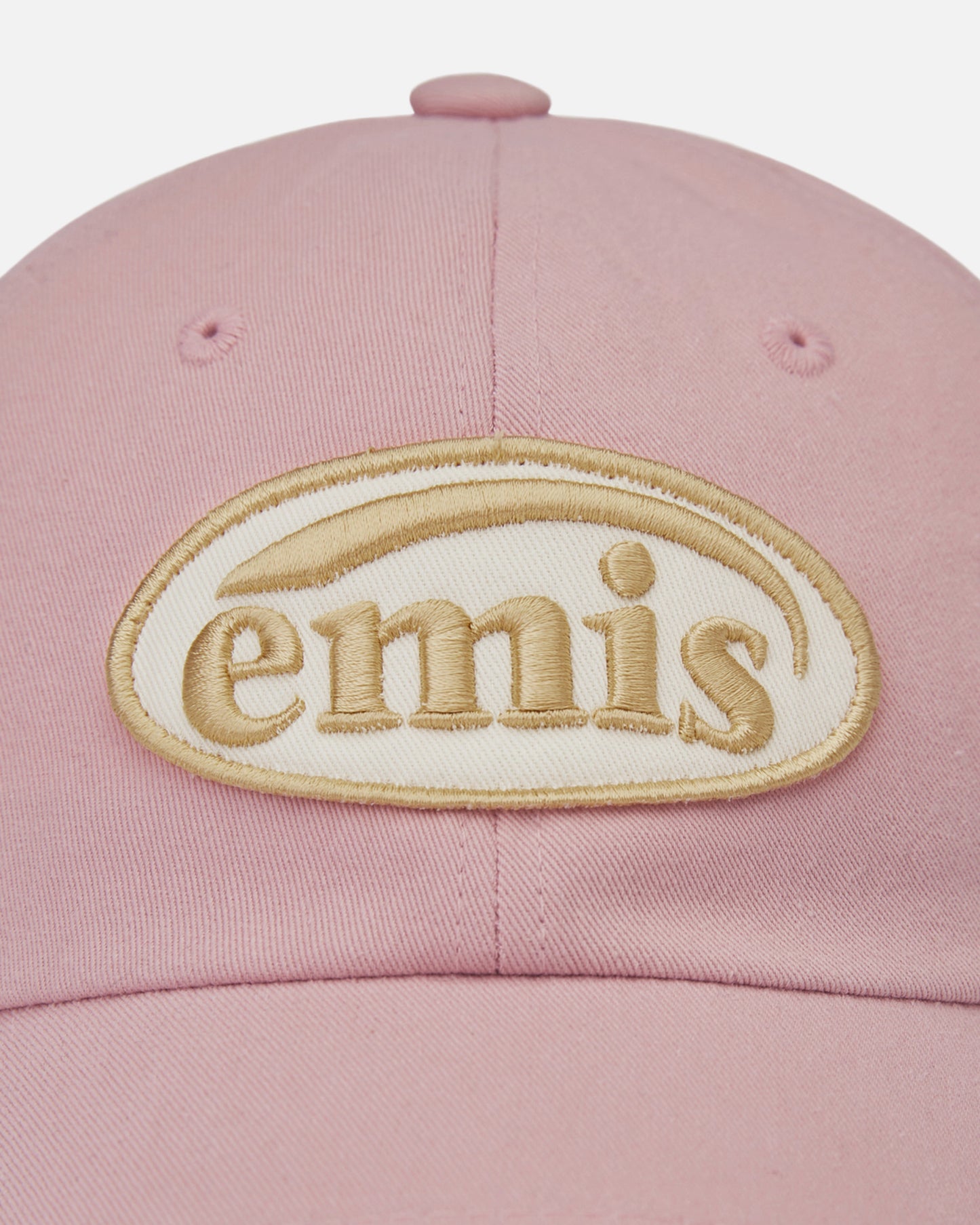 BEIGE TRIMMING BALL CAP (PINK)