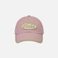 BEIGE TRIMMING BALL CAP (PINK)