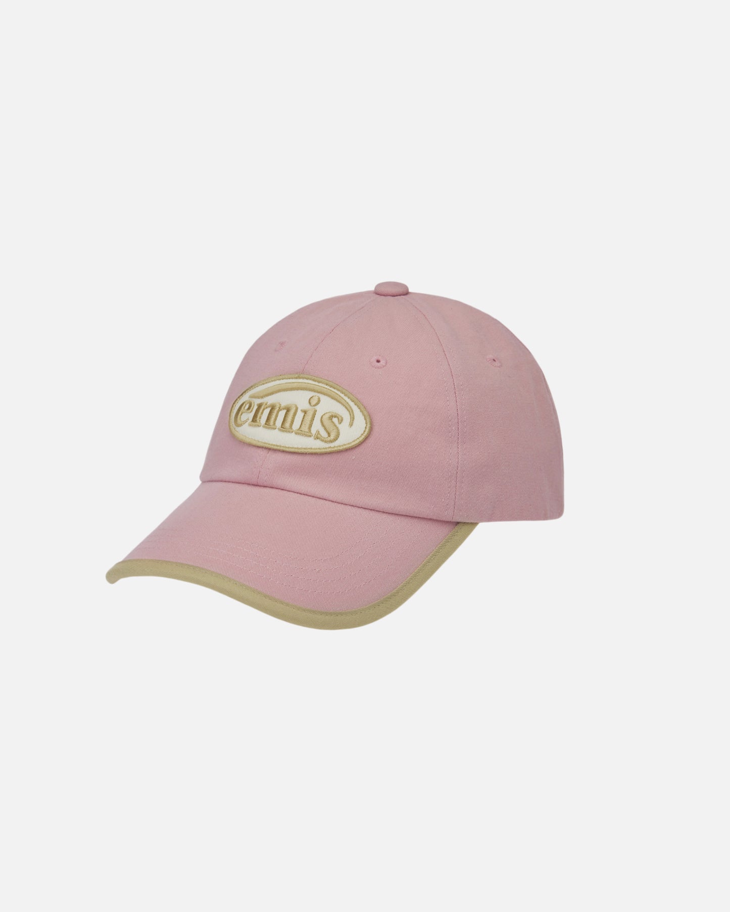 BEIGE TRIMMING BALL CAP (PINK)