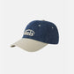 NEW LOGO DENIM BALL CAP (DARK BLUE DENIM/IVORY)