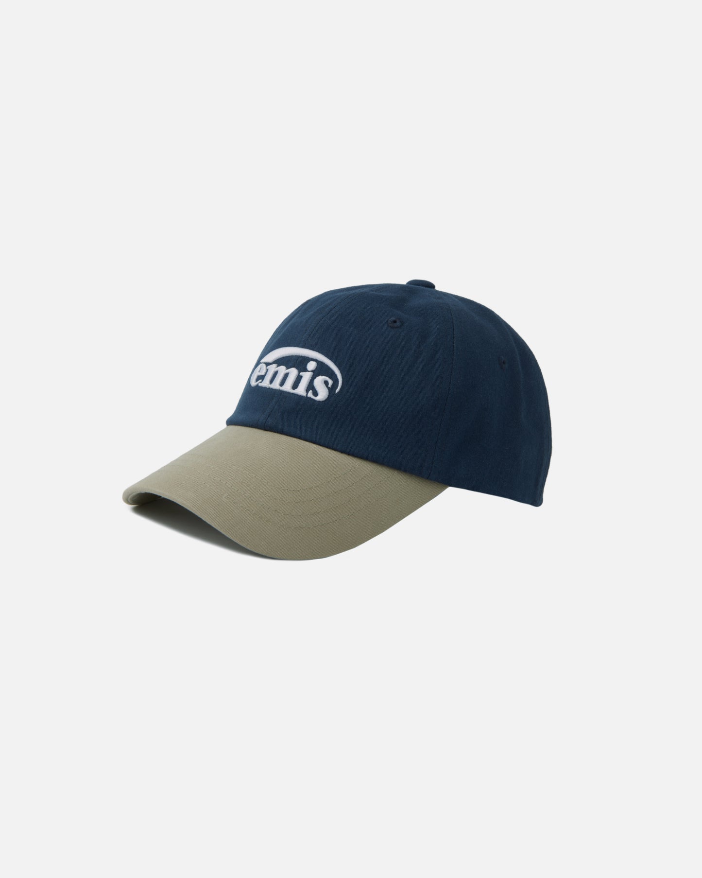 NEW LOGO MIX BALL CAP (BEIGE/NAVY)