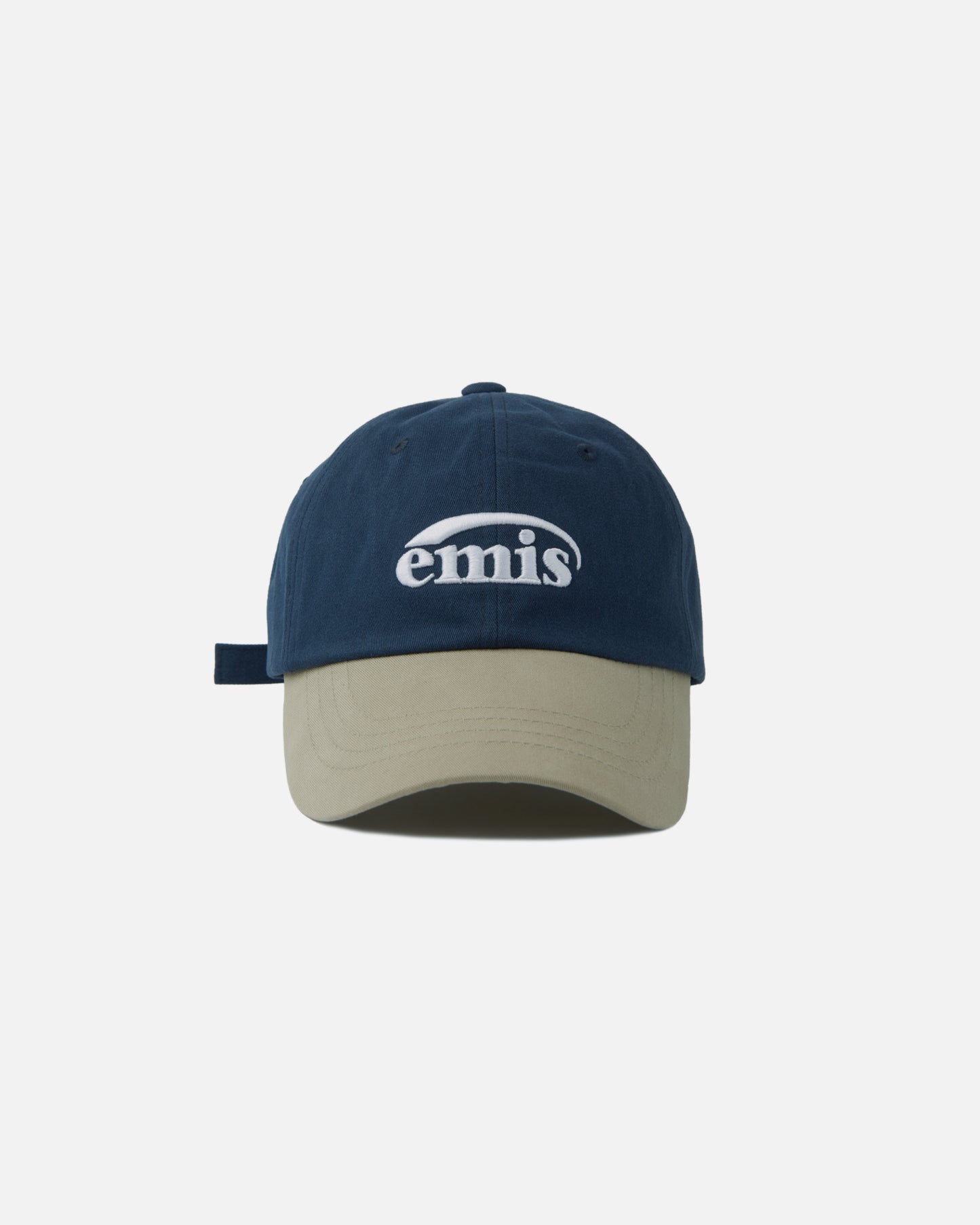 NEW LOGO MIX BALL CAP (BEIGE/NAVY)