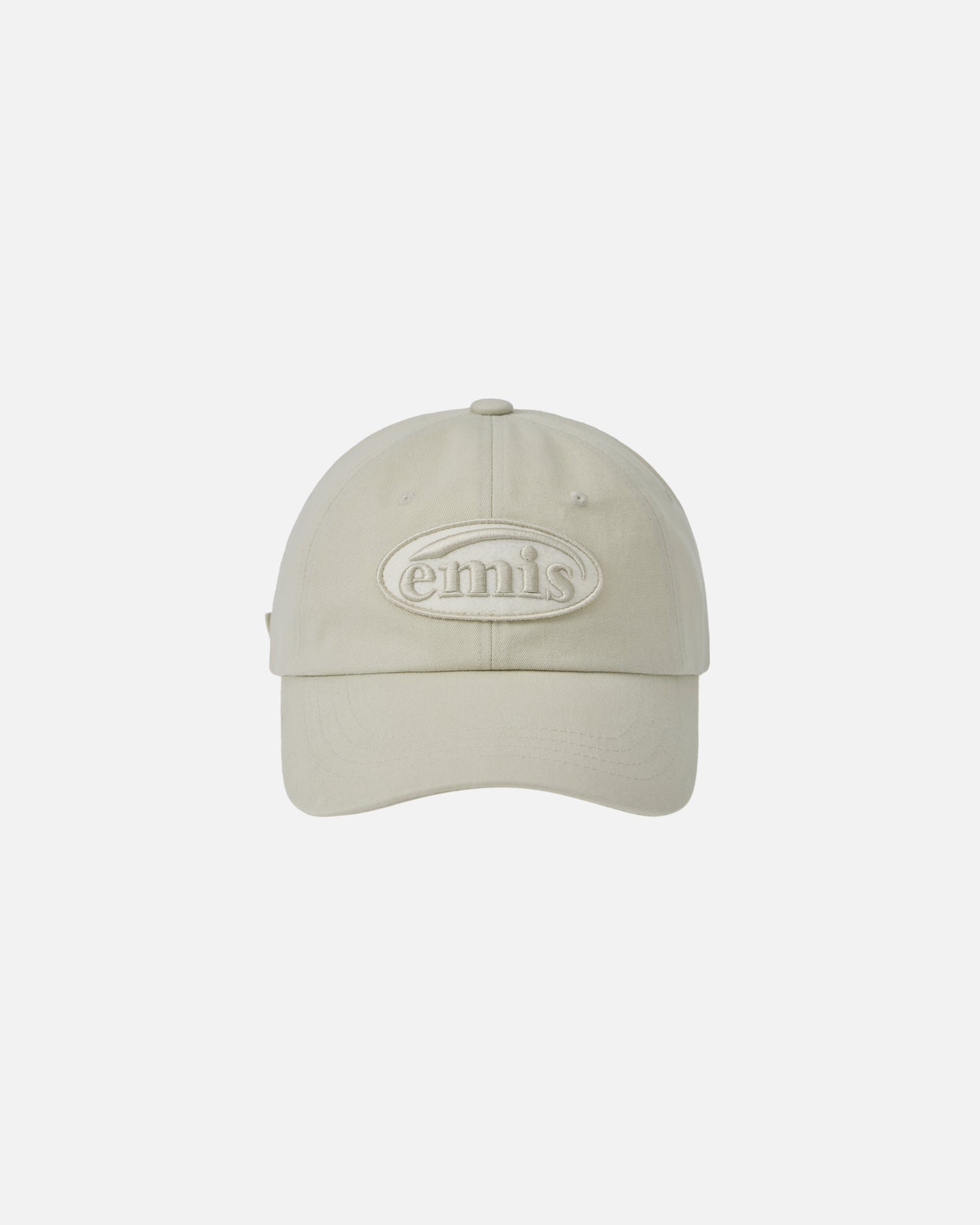 TONE ON TONE WAPPEN BALL CAP (BEIGE)