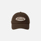 TONE ON TONE WAPPEN BALL CAP (BROWN)