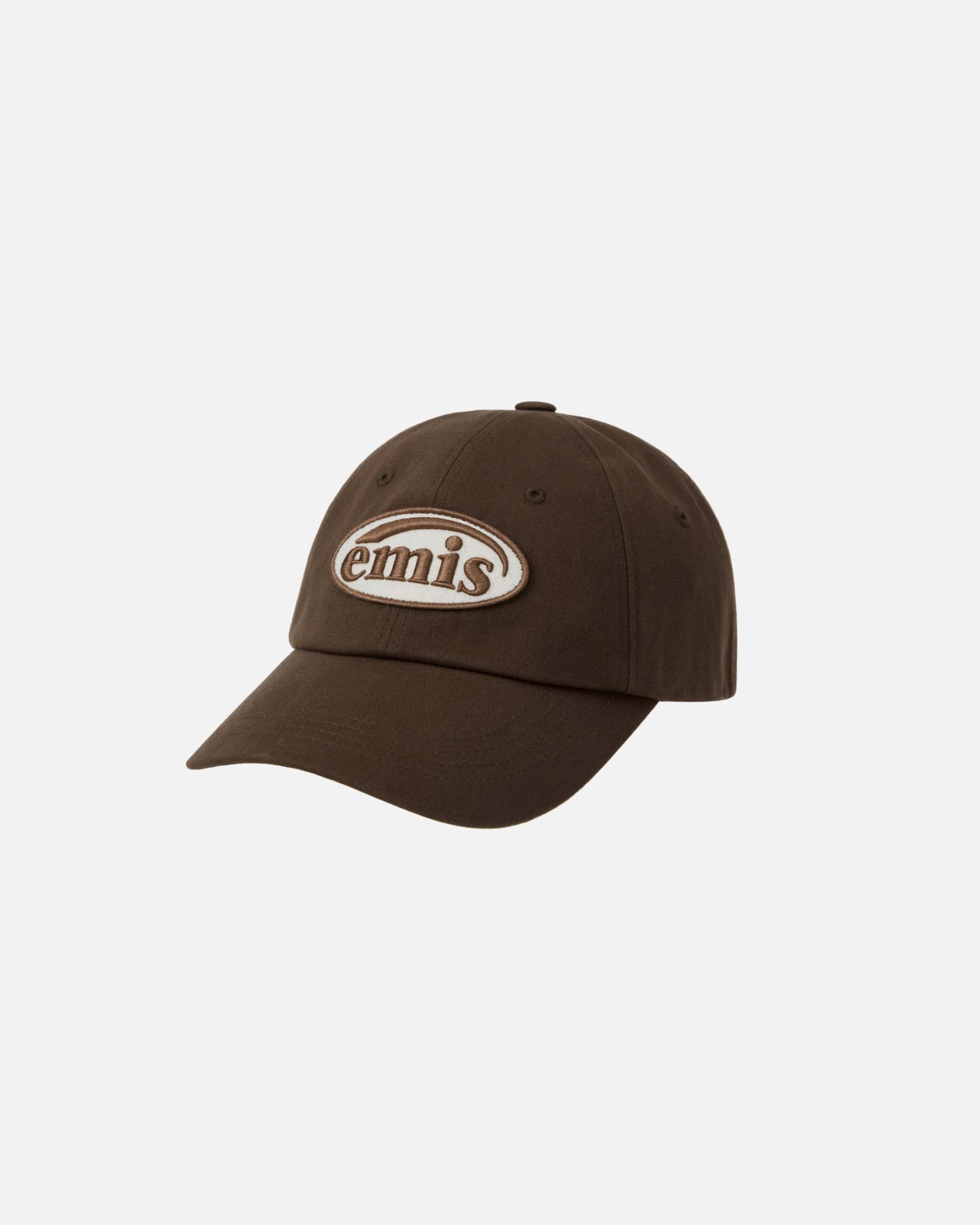 TONE ON TONE WAPPEN BALL CAP (BROWN)