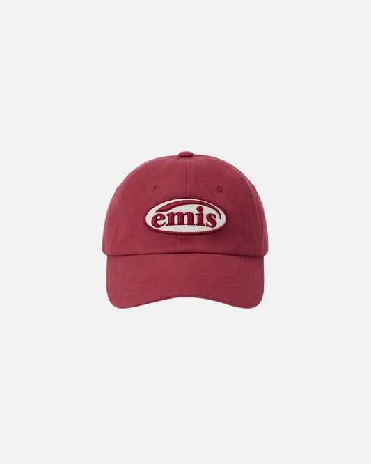 TONE ON TONE WAPPEN BALL CAP (RED)