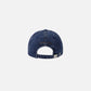 WASHED DENIM BALL CAP (BLUE/BROWN)