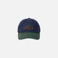 WASHED DENIM BALL CAP (BLUE/GREEN)