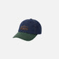 WASHED DENIM BALL CAP (BLUE/GREEN)