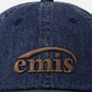 WASHED DENIM BALL CAP (BLUE/GREEN)