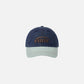 WASHED DENIM BALL CAP (BLUE/MINT)